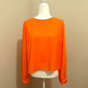 Orange blouse by Bisou Bisou, size L